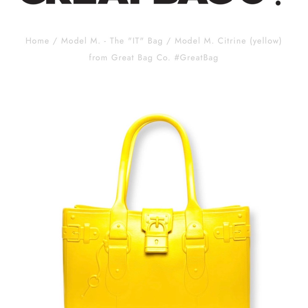 Citrine Yellow Satchel FROM GREAT BAG CO NWT